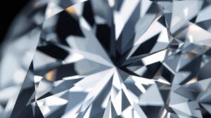 シンプルなダイヤのネックレス3カラット。光の反射を入れて